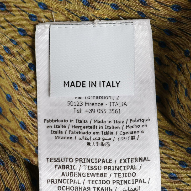 Salvatore Ferragamo 襯衫裙 #42 真絲棕色藍色多色二手女裝-4