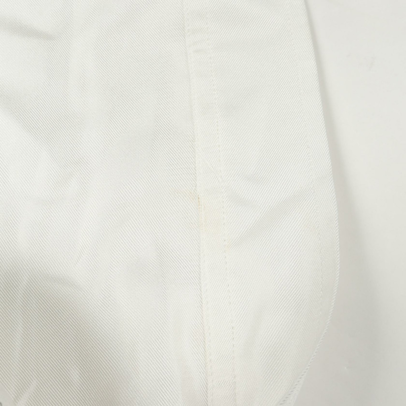 Salvatore Ferragamo 36號無袖絲質洋裝,白色/黑色,二手女款-5