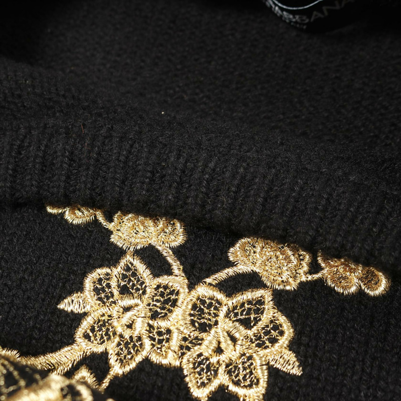 DOLCE & GABBANA 38 號針織衫，羊絨材質，黑色，二手女款-6