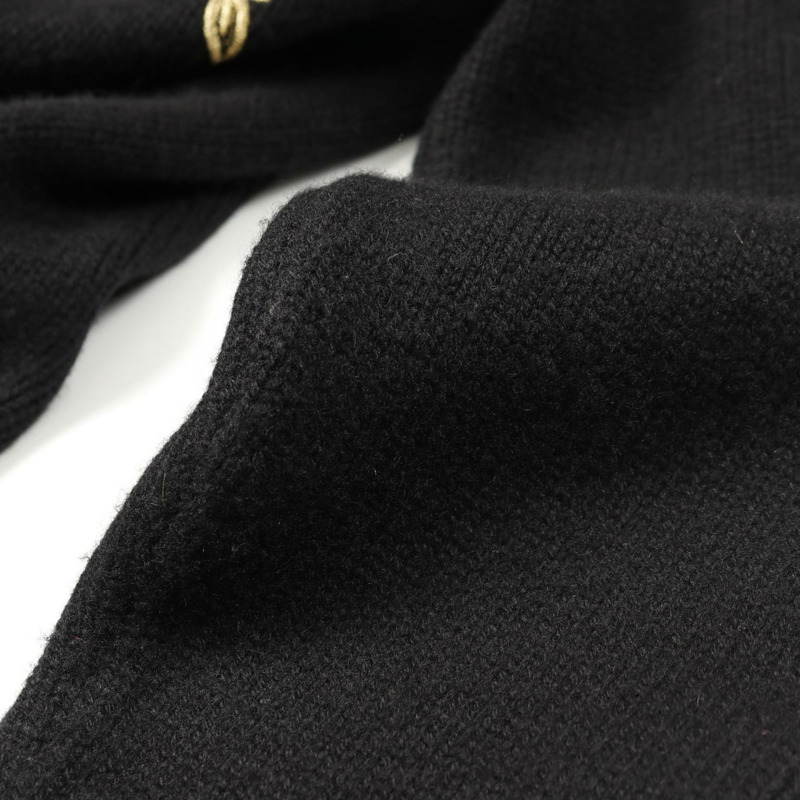 DOLCE & GABBANA 38 號針織衫，羊絨材質，黑色，二手女款-8
