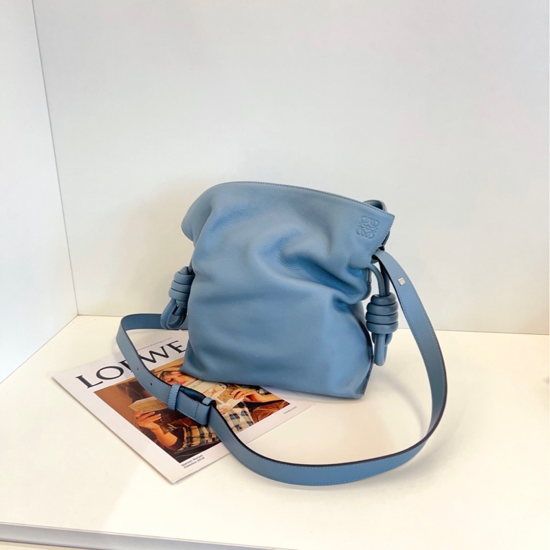 【98新🆕】LoeweFlamenco Knot抽繩福袋包 中號  單肩包-3