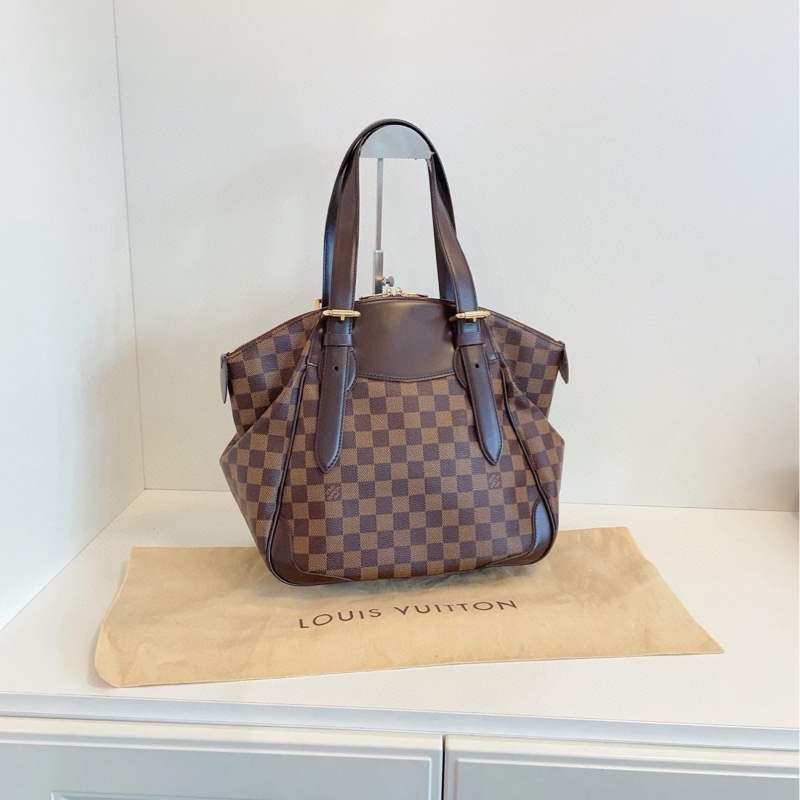 【保存品🆕】LV Verona 維羅納 MM 棕棋盤格手提包 單肩包-1
