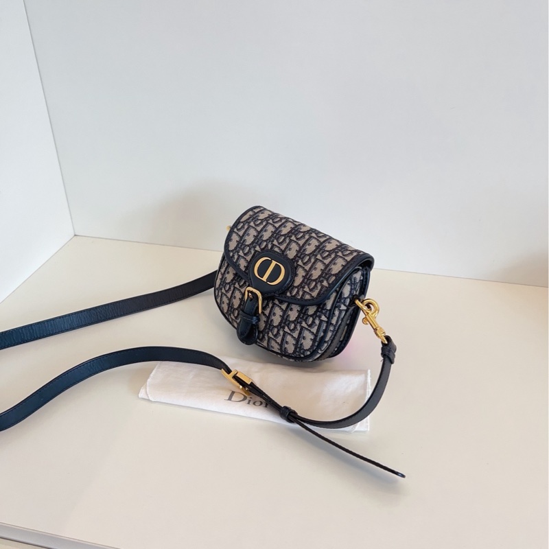 【98新🆕】Dior 老花Bobby小豬馬鞍包 小號 斜挎包 單肩包-3