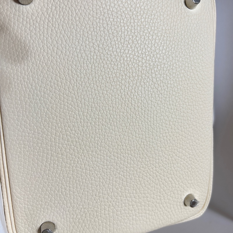 Hermes Picotin 22/ P22 菜籃子 Nata奶油白銀扣 拼內手柄 Jaune Poussin小雞黃/ Clemence leather/ Stamp Y-8