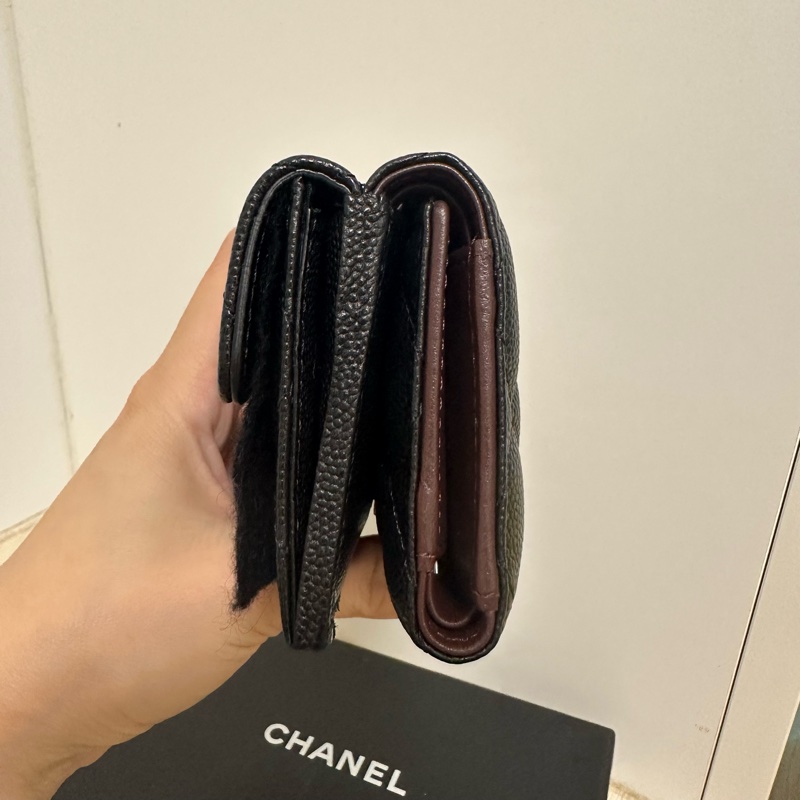 全新 CHANEL 三折短夾 雙層 有零錢包-5