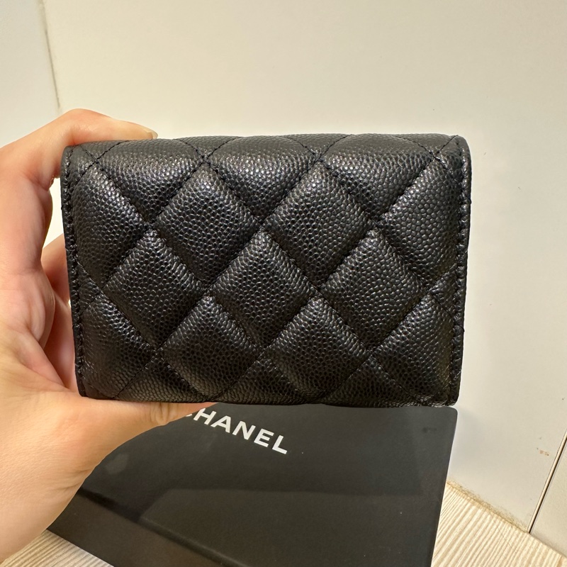 全新 CHANEL 三折短夾 雙層 有零錢包-6