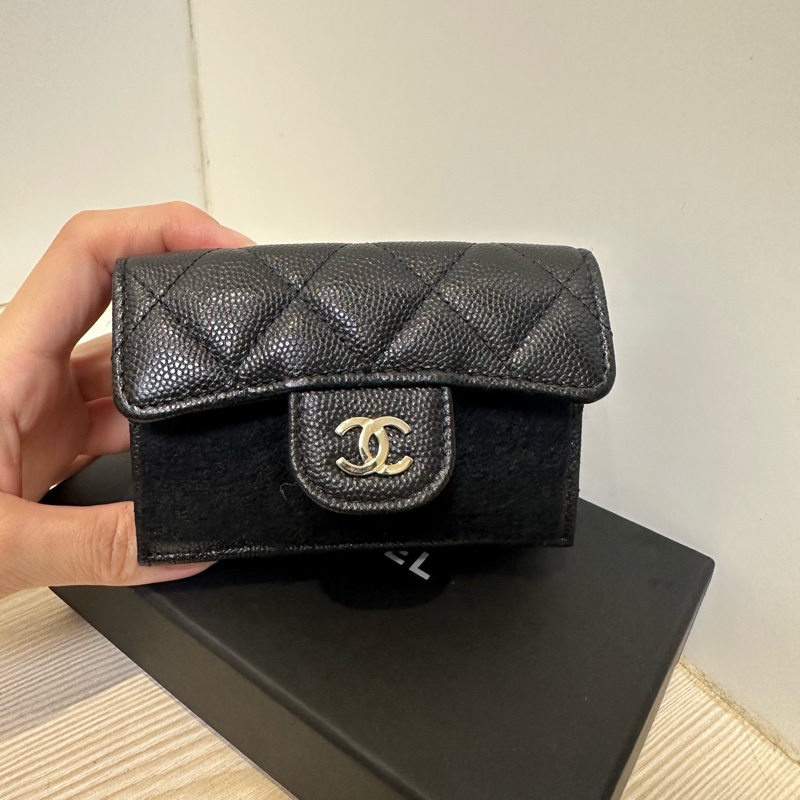 全新 CHANEL 三折短夾 雙層 有零錢包-7