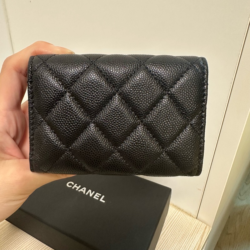 全新 CHANEL 三折短夾 雙層 有零錢包-8