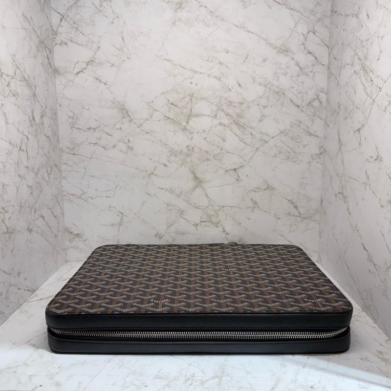 Goyard黑老花手提公事包-4