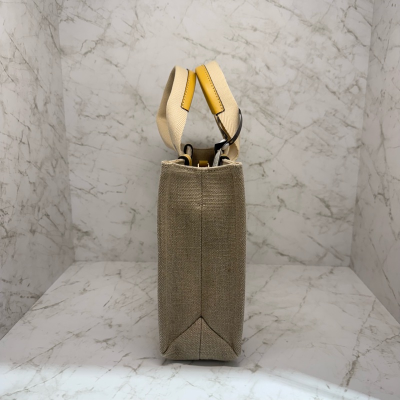 CHLOE皮革黃邊小款WOODY-2