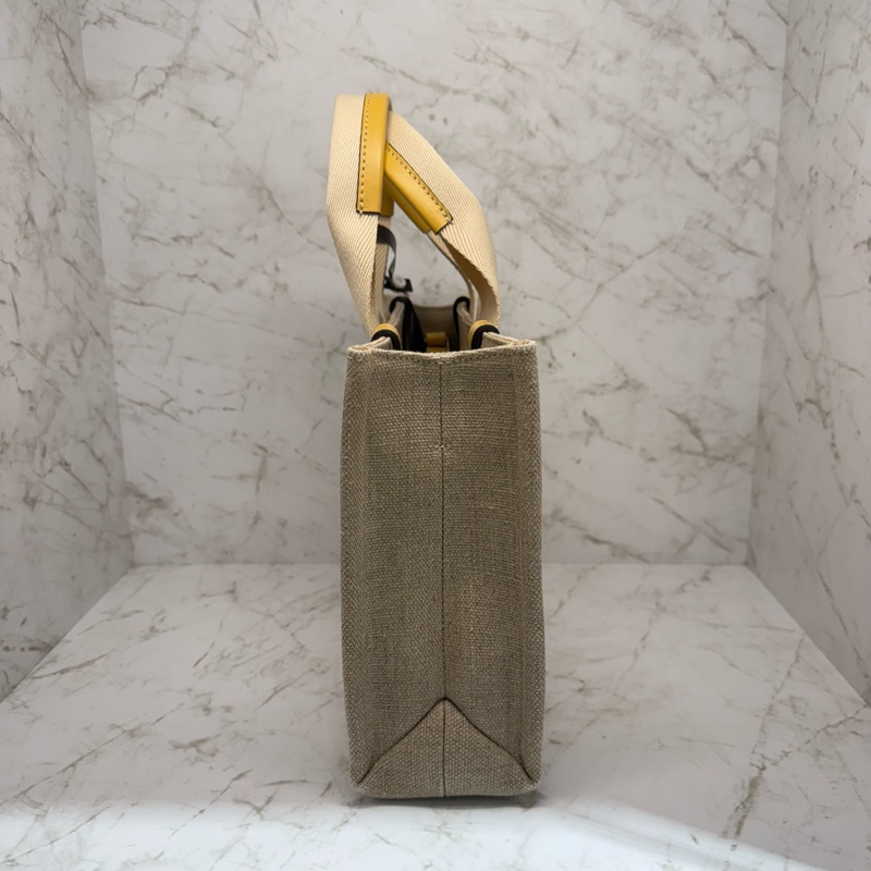 CHLOE皮革黃邊小款WOODY-3