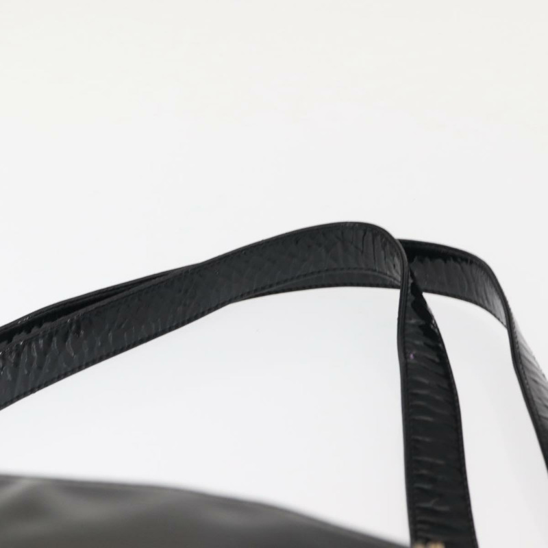 【日本直送】香奈兒 COCO 標誌鏈肩背包 漆皮黑金 CC 標誌 正品 BA3798-13