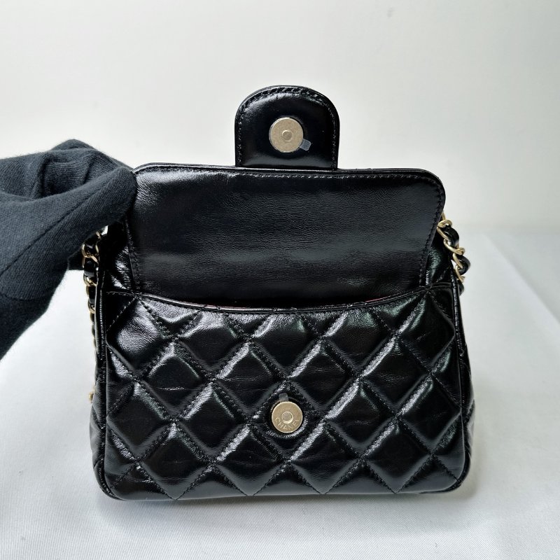 CHANEL 25S HOBO油蠟皮天貓精靈-7