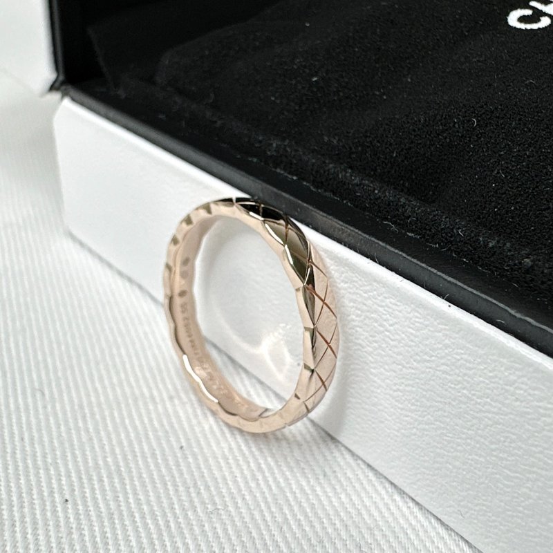 CHANEL COCO CRUSH米金戒指-1