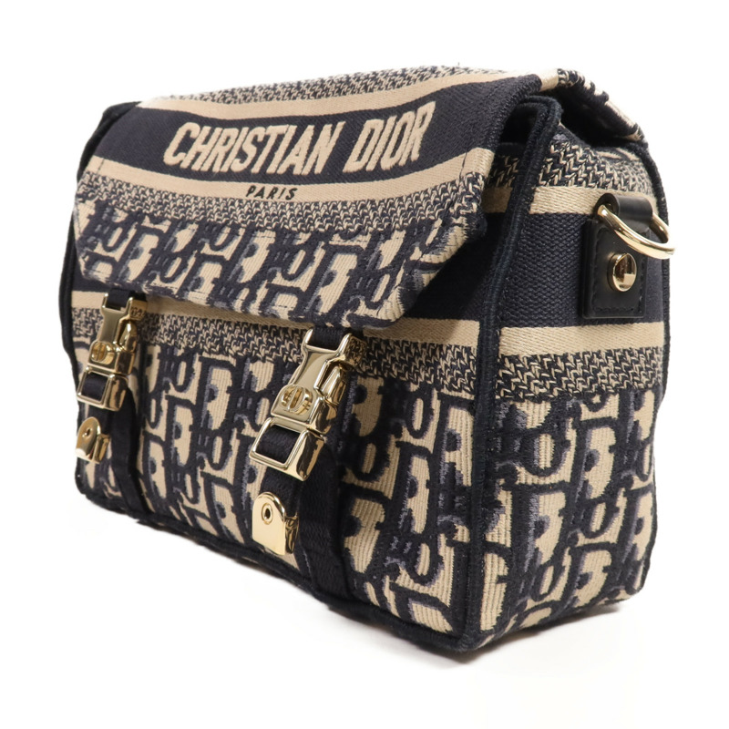 Dior 帆布Diorcamp金扣肩背袋-2