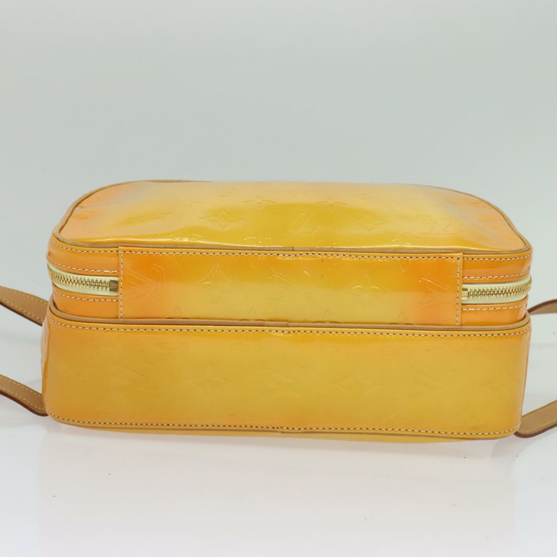 【日本直送】路易威登 Monogram Vernis Marley 雙肩包 黃色 M91040 LV 正品 137398-4