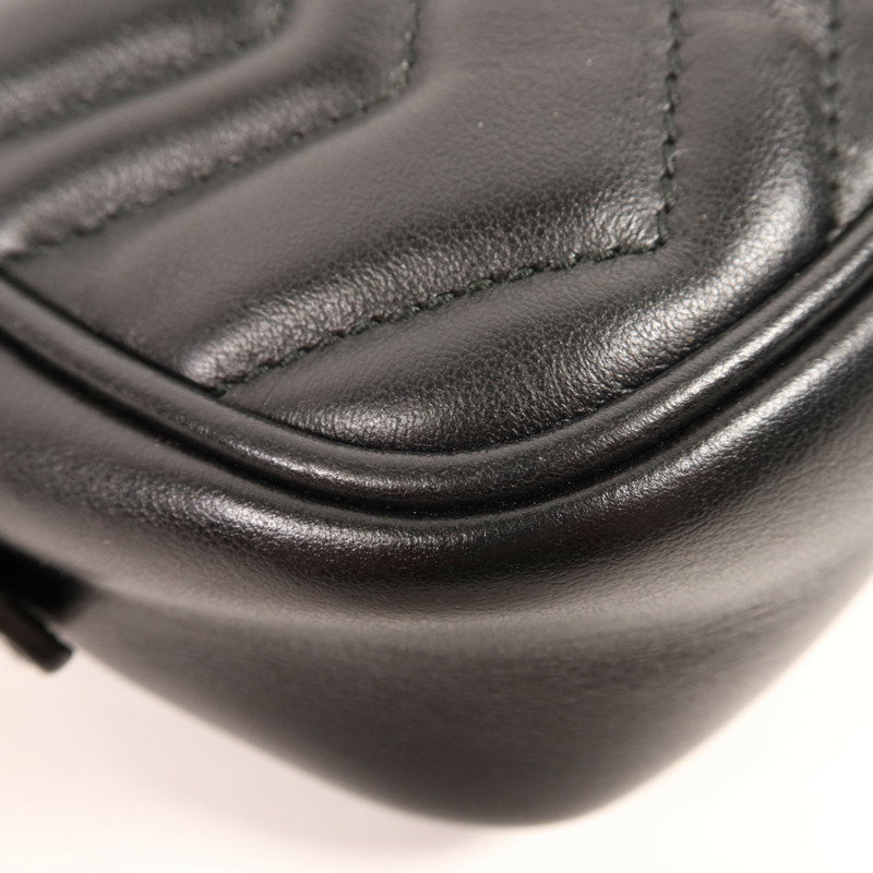 GUCCI 牛皮皮革GG Marmont金扣肩背袋-8