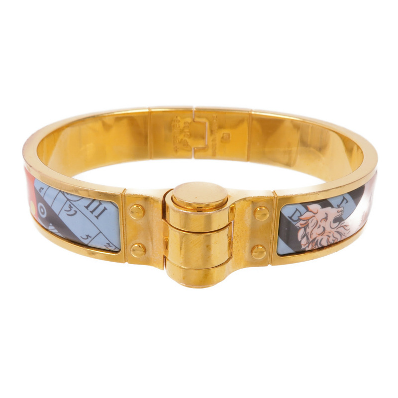 HERMES 金屬/琺瑯Charniere Bracelet手鐲-0