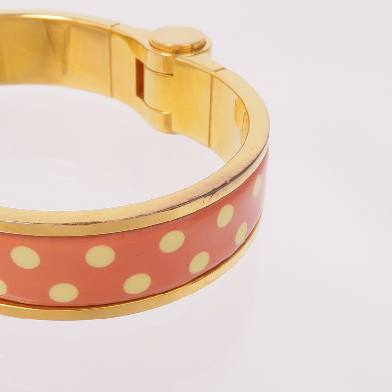 HERMES 金屬/琺瑯Charniere Bracelet手鐲-9
