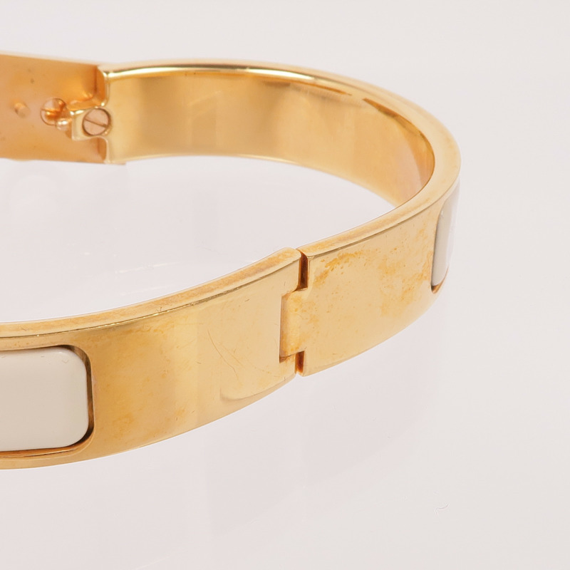 HERMES 琺瑯/金屬Clic Anneau Bracelet手鐲-8