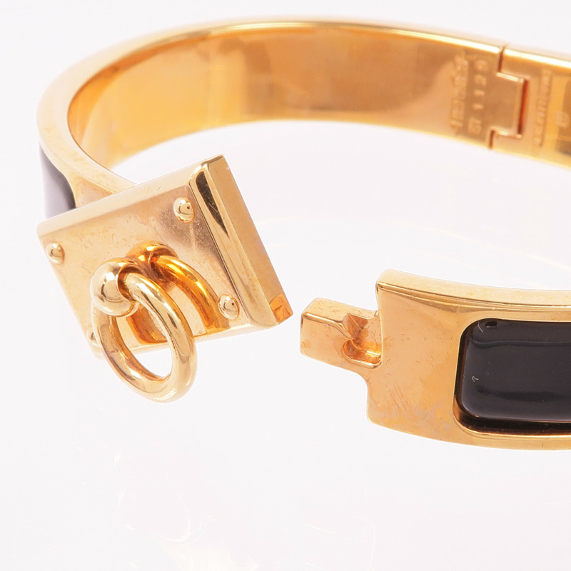 HERMES 琺瑯/金屬Clic Anneau Bracelet手鐲-3