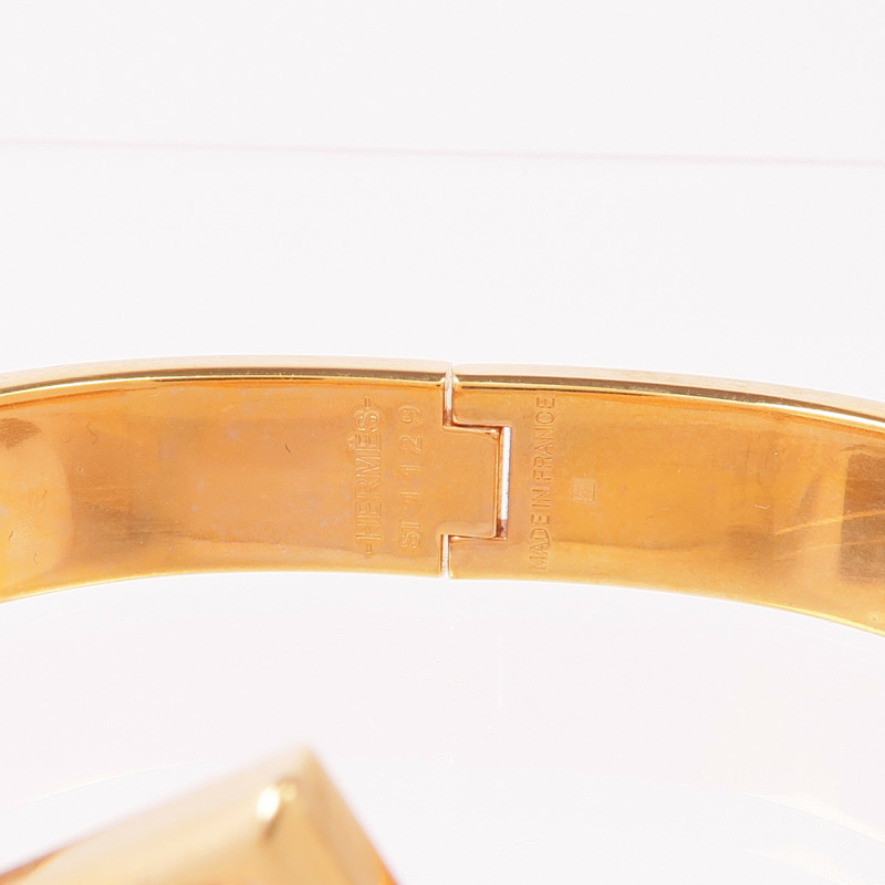 HERMES 琺瑯/金屬Clic Anneau Bracelet手鐲-4