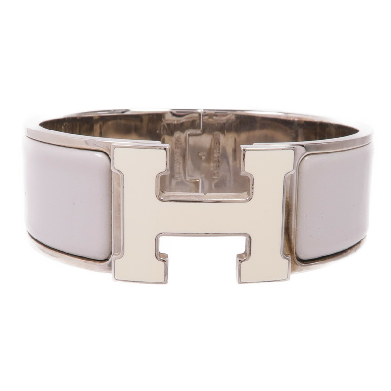 HERMES 琺瑯/金屬Clic-Clac H手鐲-0