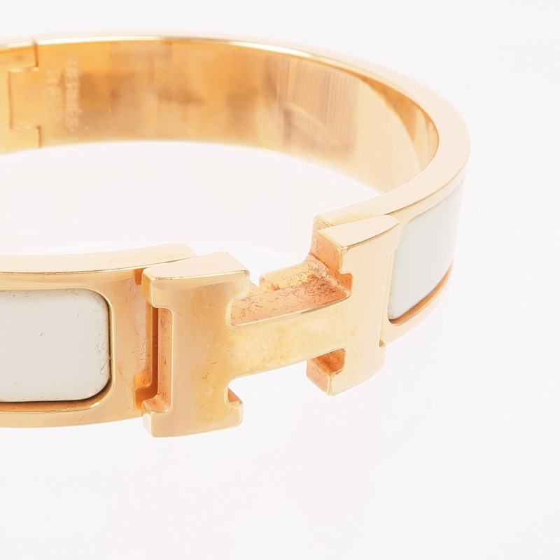 HERMES 琺瑯/金屬Clic H手鐲-4