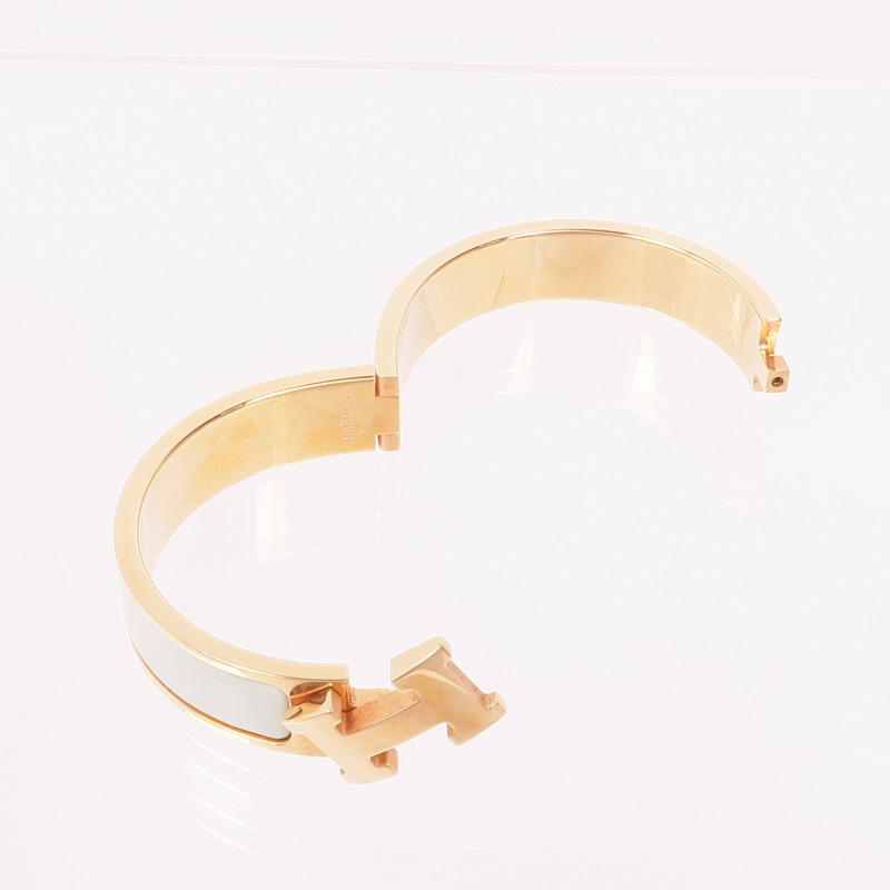 HERMES 琺瑯/金屬Clic H手鐲-7