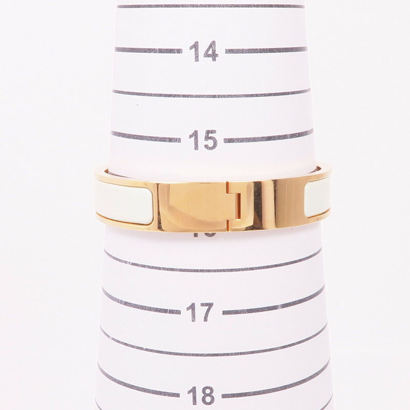 HERMES 琺瑯/金屬Clic H手鐲-9