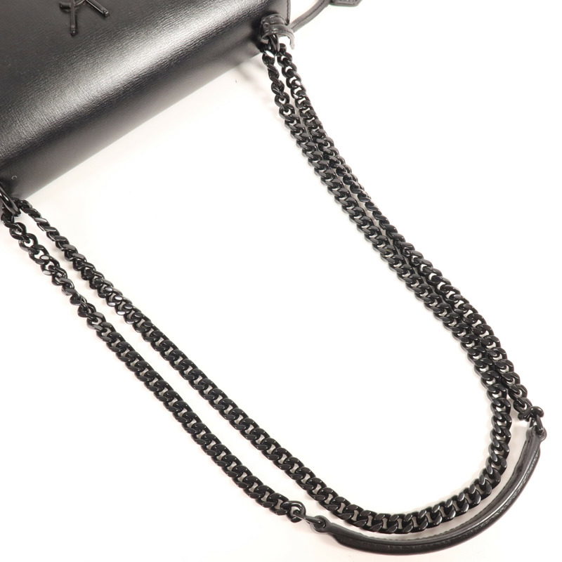 YVES SAINT LAURENT 牛皮皮革Sunset Medium鏈帶肩背袋-4