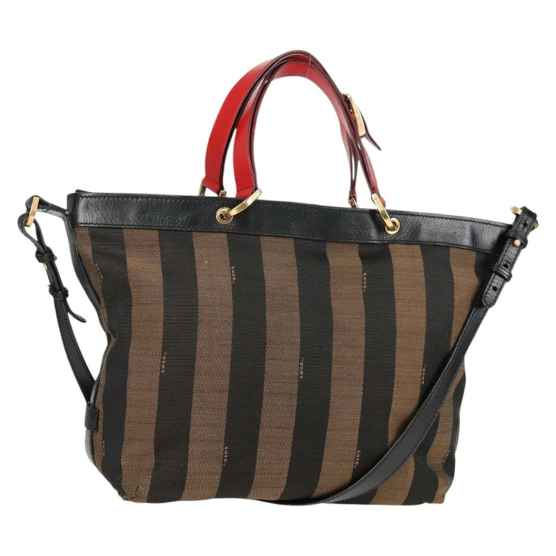 【日本直送】FENDI 胡桃色帆布雙肩包 棕色 黑色 正品 BA4760-0