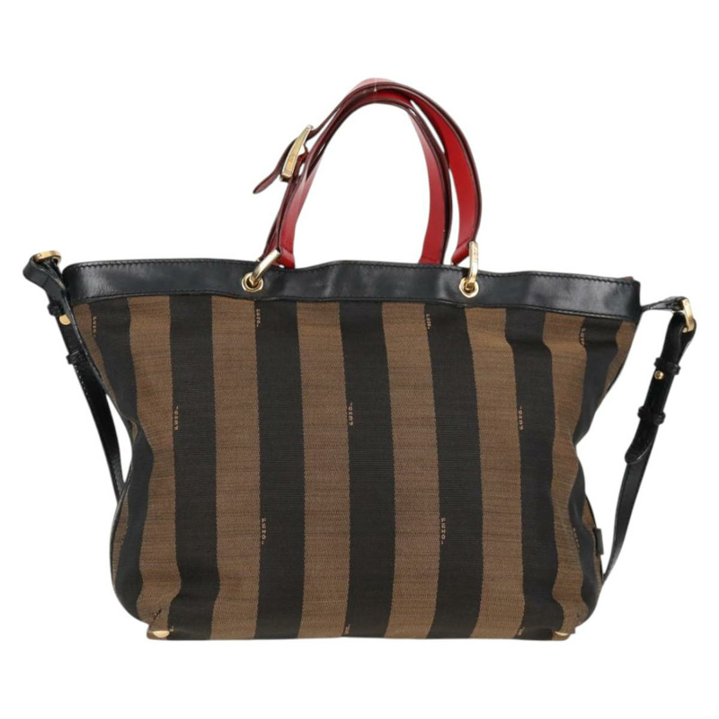 【日本直送】FENDI 胡桃色帆布雙肩包 棕色 黑色 正品 BA4760-1