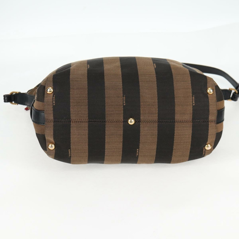 【日本直送】FENDI 胡桃色帆布雙肩包 棕色 黑色 正品 BA4760-4