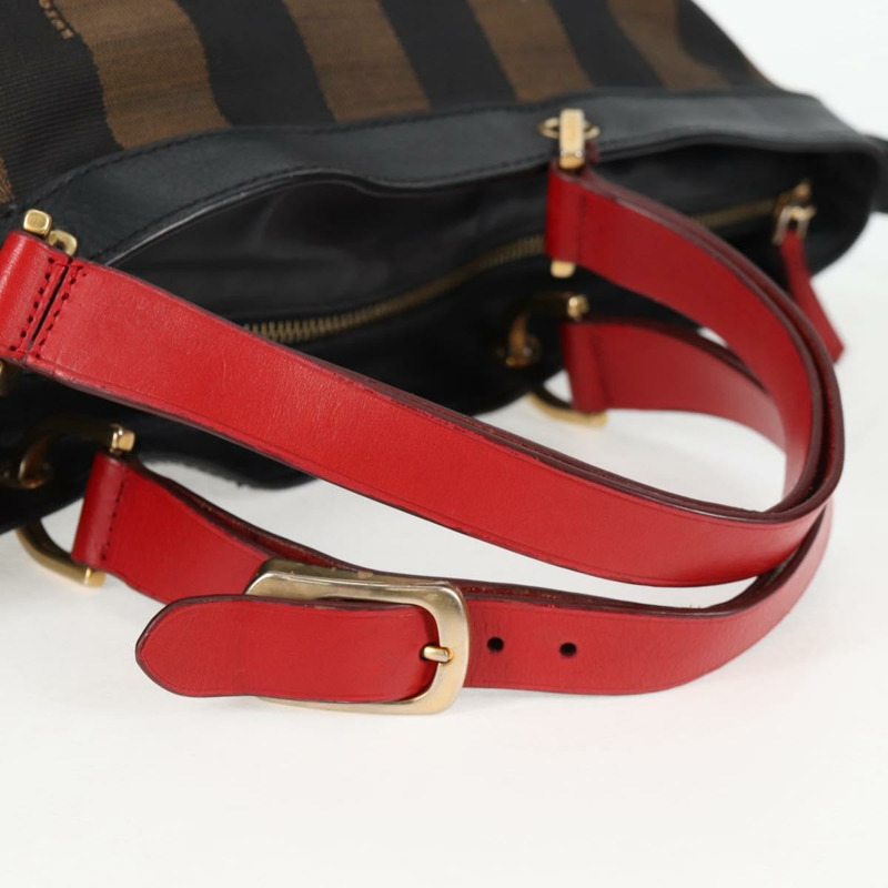 【日本直送】FENDI 胡桃色帆布雙肩包 棕色 黑色 正品 BA4760-6