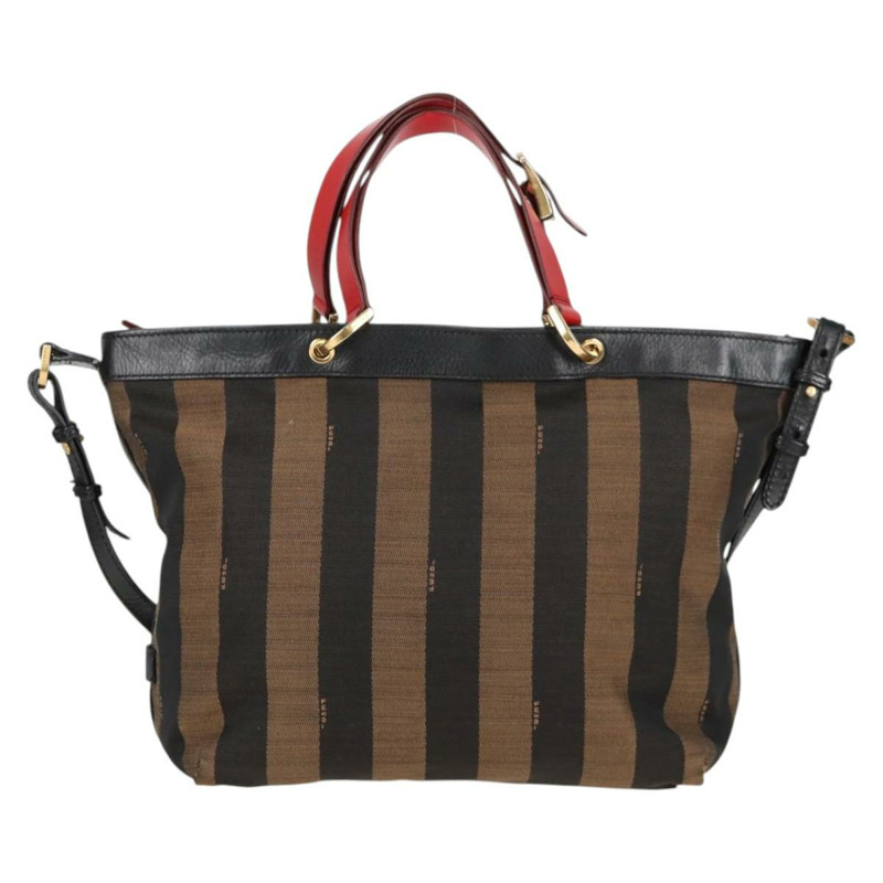 【日本直送】FENDI 胡桃色帆布雙肩包 棕色 黑色 正品 BA4760-12