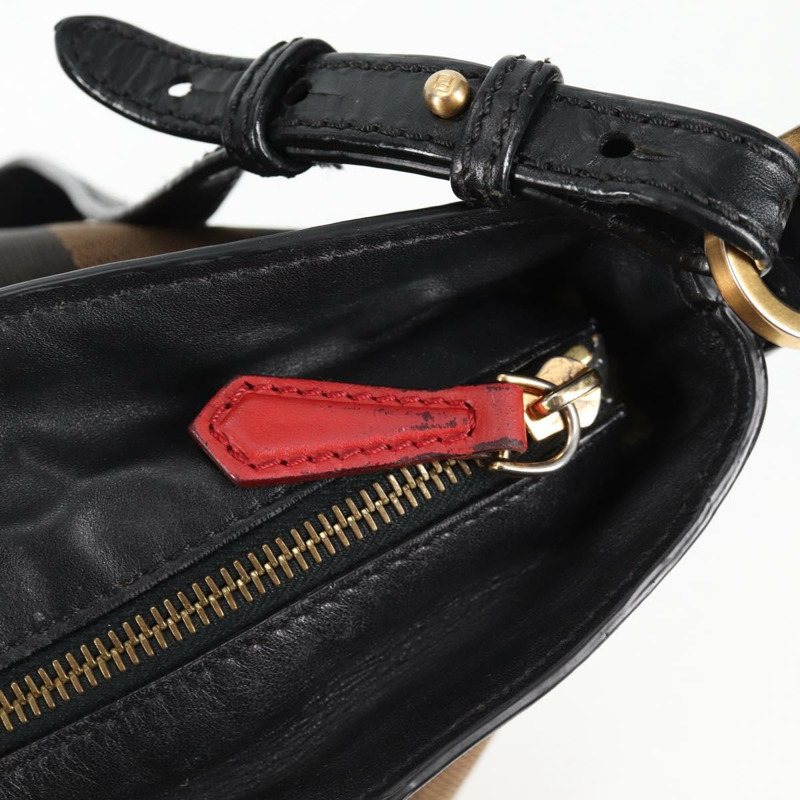 【日本直送】FENDI 胡桃色帆布雙肩包 棕色 黑色 正品 BA4760-19