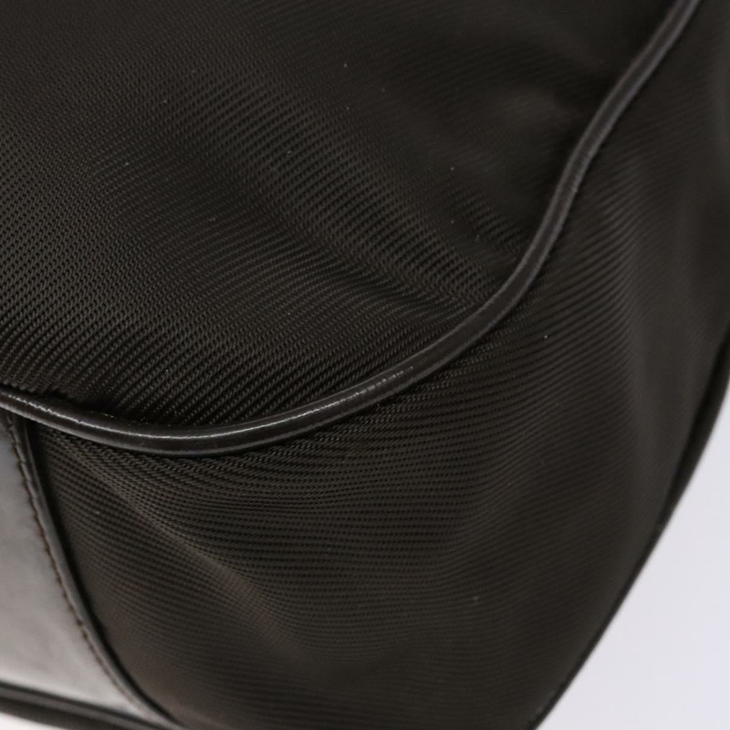 【日本直送】GUCCI 竹節單肩包 尼龍材質 兩用 棕色/銀色 001 1553 1577 正品 138216-13