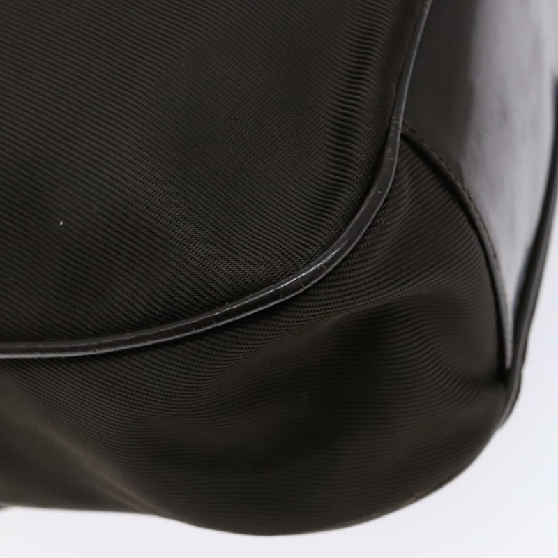 【日本直送】GUCCI 竹節單肩包 尼龍材質 兩用 棕色/銀色 001 1553 1577 正品 138216-15