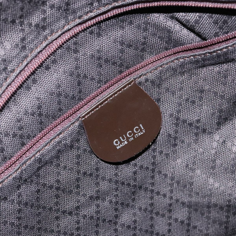 【日本直送】GUCCI 竹節單肩包 尼龍材質 兩用 棕色/銀色 001 1553 1577 正品 138216-16