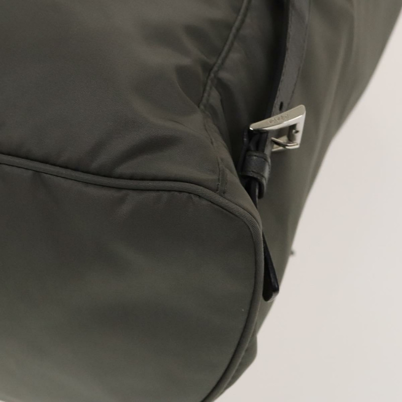 【日本直送】PRADA 雙肩包 尼龍 灰色 銀色 正品 yk19217-17