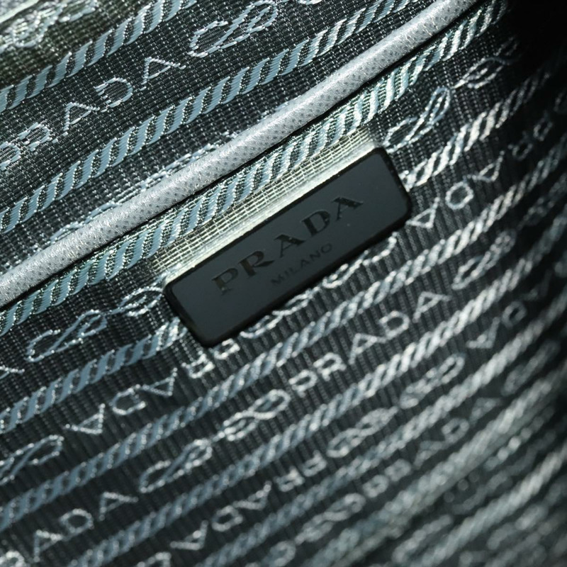 【日本直送】PRADA 雙肩包 尼龍 灰色 銀色 正品 yk19217-22