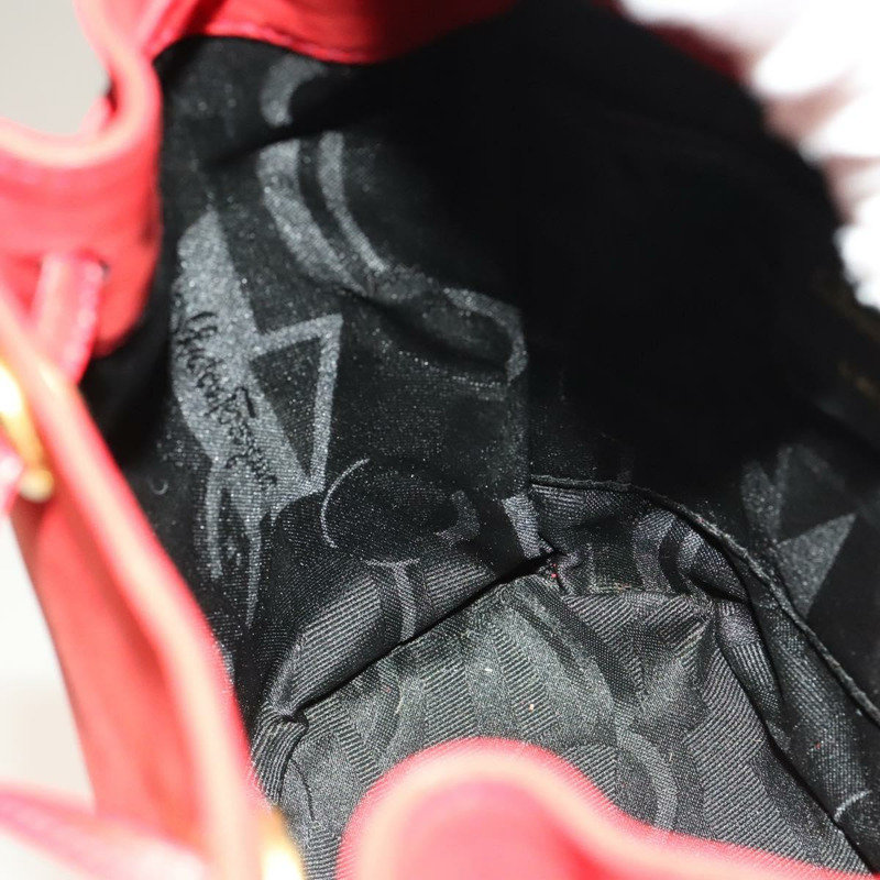 【日本直送】Salvatore Ferragamo Gancini 背包 麂皮 紅色 金色 正品 138631-21