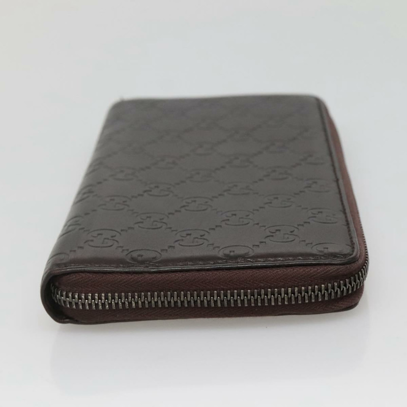 【日本直送】GUCCI GG帆布Guccissima錢包 皮革 棕色 銀色 43219 0416 正品 135014-3