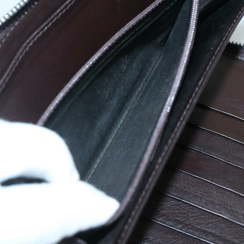 【日本直送】GUCCI GG帆布Guccissima錢包 皮革 棕色 銀色 43219 0416 正品 135014-10