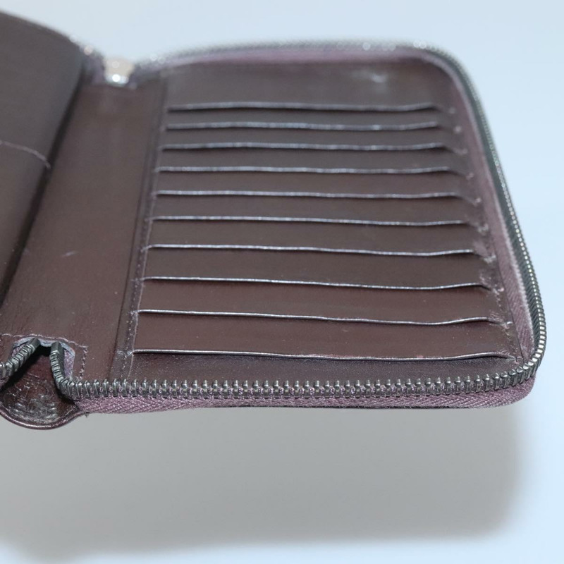 【日本直送】GUCCI GG帆布Guccissima錢包 皮革 棕色 銀色 43219 0416 正品 135014-16