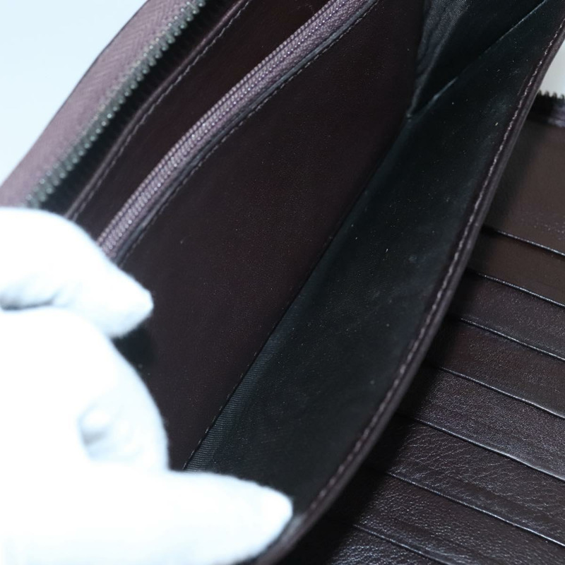 【日本直送】GUCCI GG帆布Guccissima錢包 皮革 棕色 銀色 43219 0416 正品 135014-19