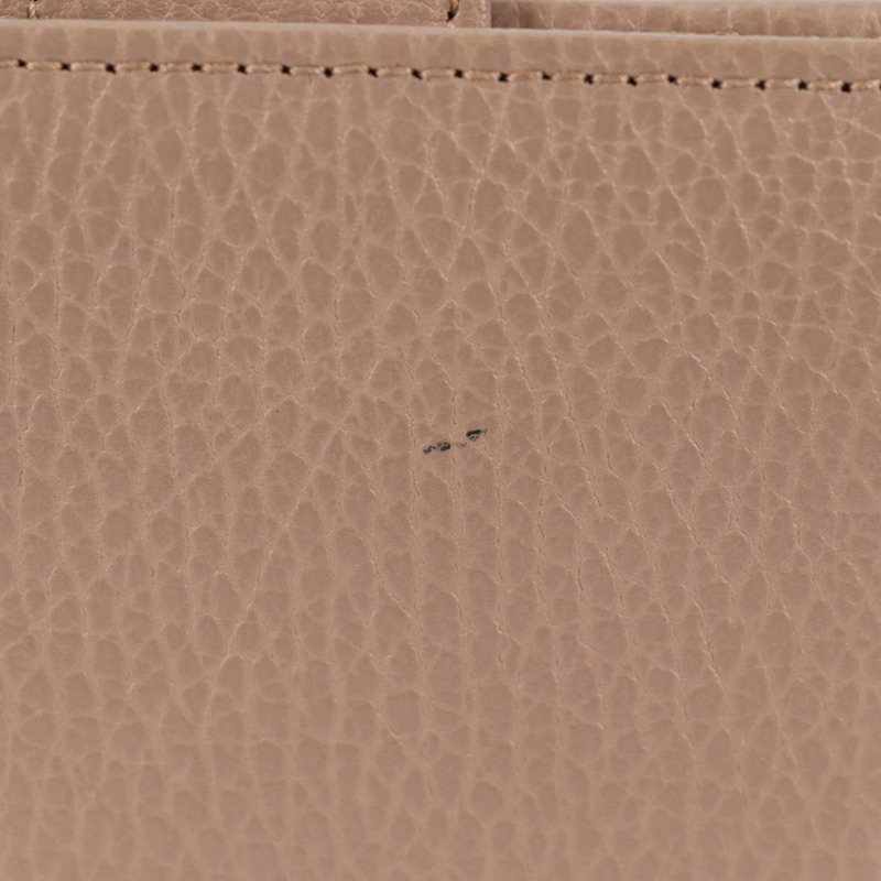 【日本直送】GUCCI 迷你對折皮夾，皮革材質，金色、粉紅色、米色，貨號 523193 1147，正品編號 135025A-3