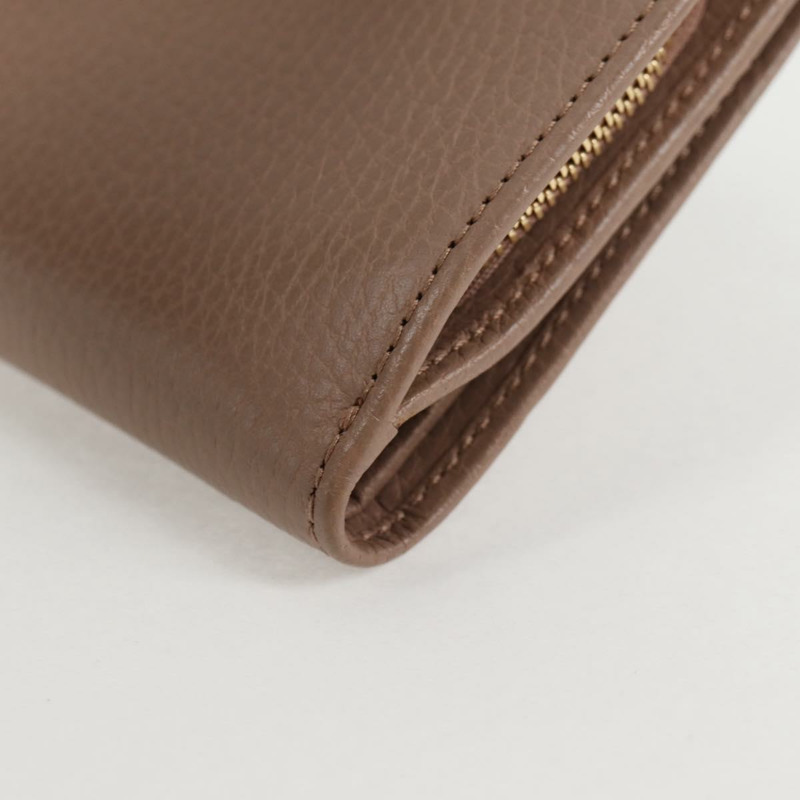 【日本直送】GUCCI 迷你對折皮夾，皮革材質，金色、粉紅色、米色，貨號 523193 1147，正品編號 135025A-16