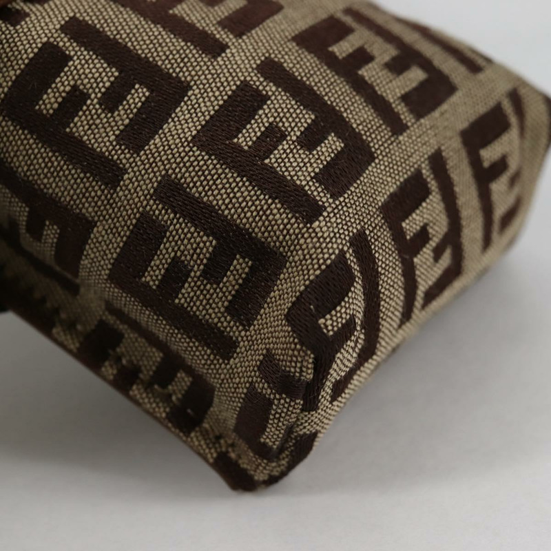 【日本直送】FENDI Zucchino 帆布手機袋 棕色金色 正品 138859-14